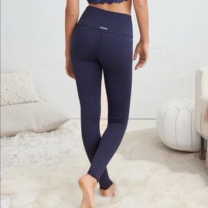 OFFLINE by Aerie Chill Play Move navy blue high waisted leggings size small